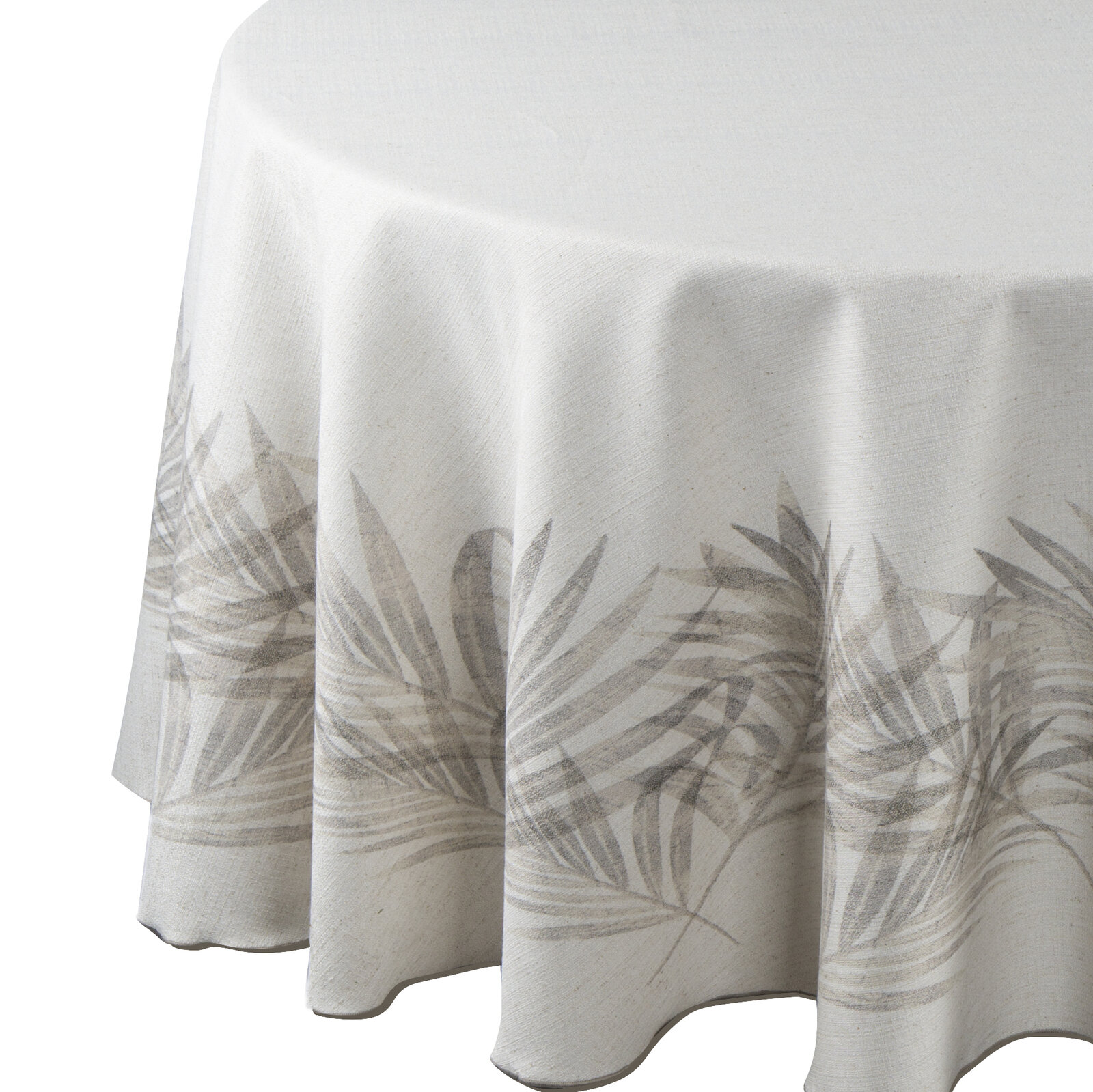 Ubrus Ines 11 150 cm kulatý béžový dekorativní na stůl premium Boho