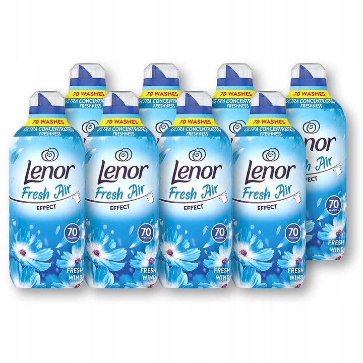 Levně Lenor Fresh Air Effect Tekutá aviváž Fresh Wind 8x70 praní Set
