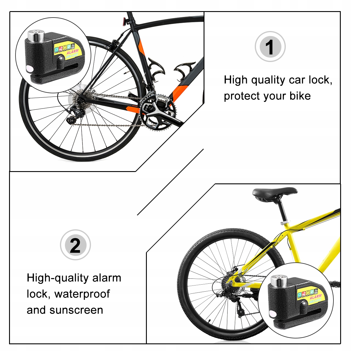 ALARMOWA MOTOCYKLOWA PRZECIWWŁAMANIOWA WODOODPORNA Producent inny