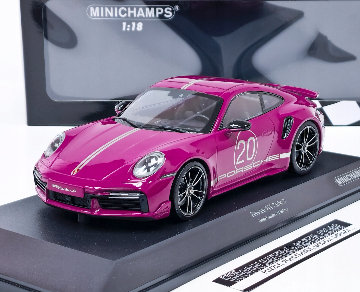 Porsche 911 (992) Turbo S sportowy design - MINICHAMPS 1:18
