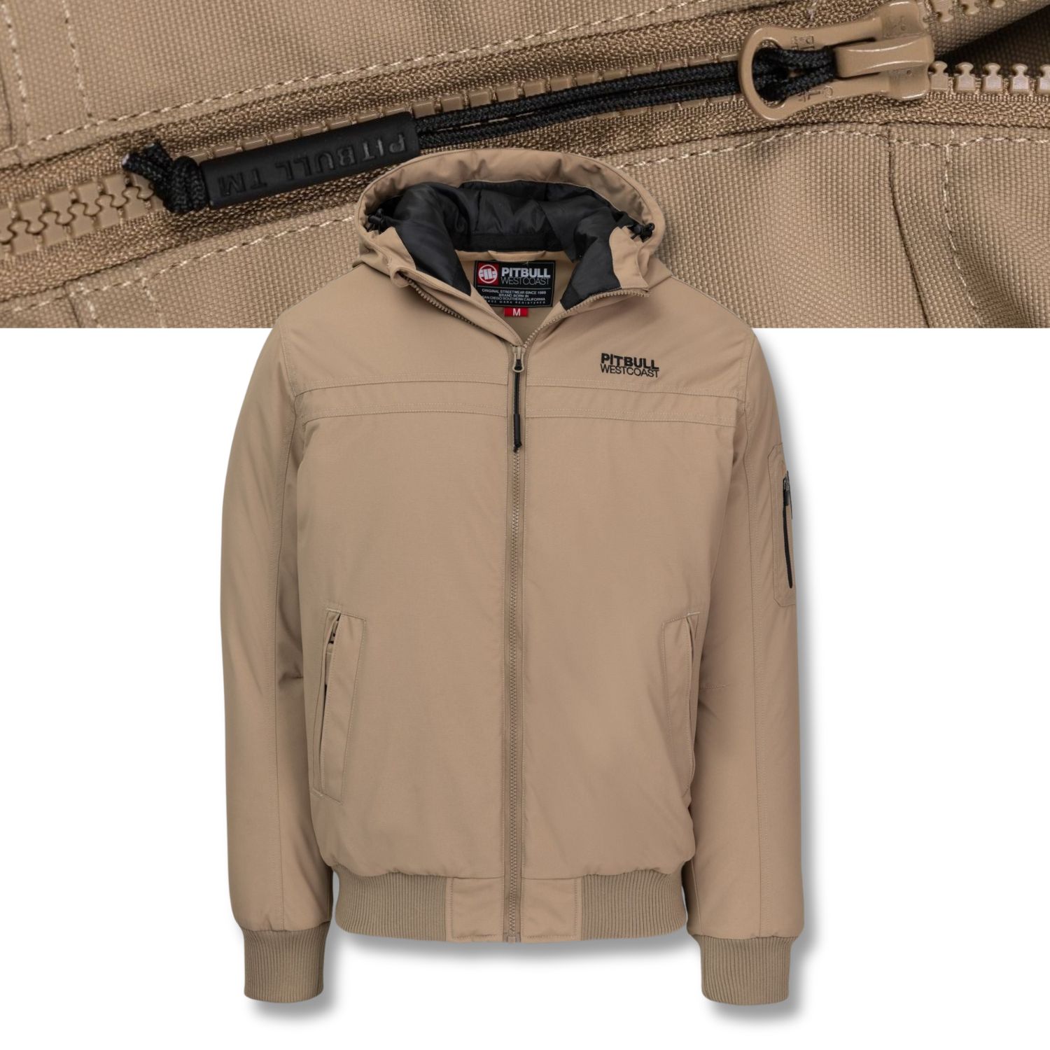 Męska Kurtka Zimowa z kapturem Pitbull Ciepła oddychająca Balboa II