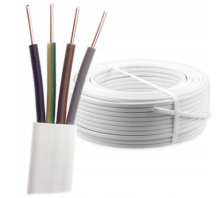 Inštalačný kábel YDYp 4x2,5 mm2 450/750 V plochý Elektrokabel 100 m