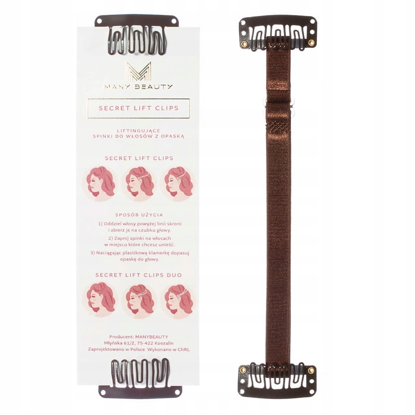 SecretLiftClipsSpinki do włosów lifting BROWN