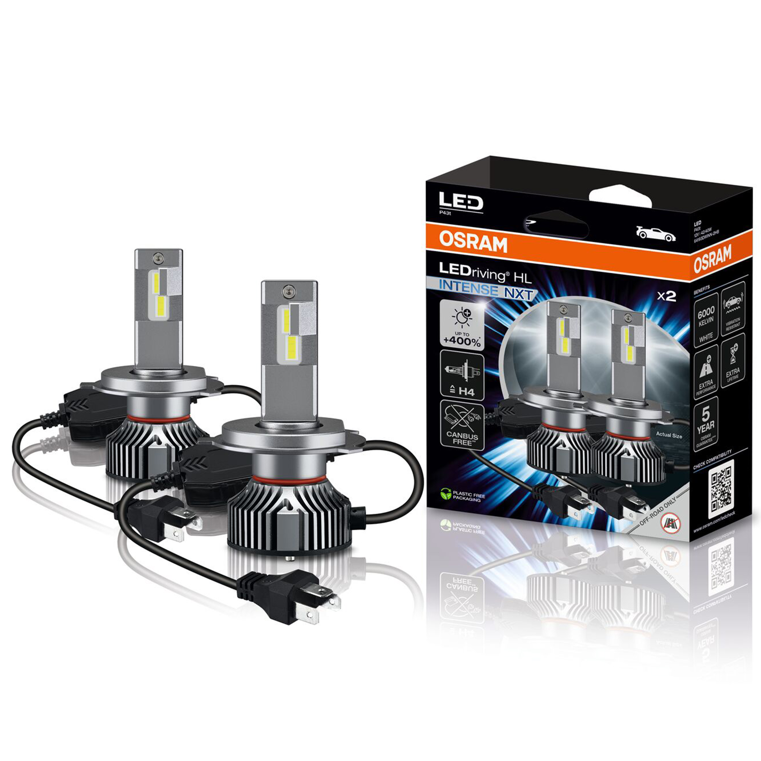 Osram Led žiarovka Hl Intense H4 Nxt Next Generation +400% 6000K