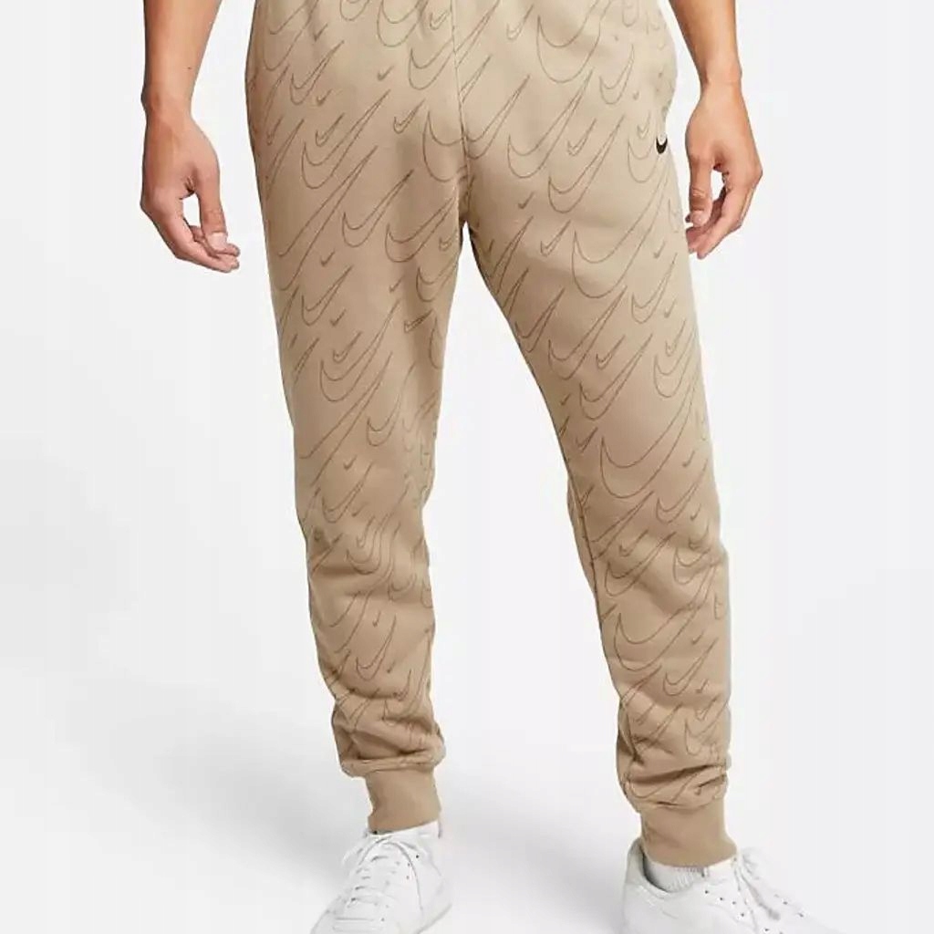 Y9386 Spodnie Męskie Nike Sportswear All Over Swoosh Fleece Joggers XXL