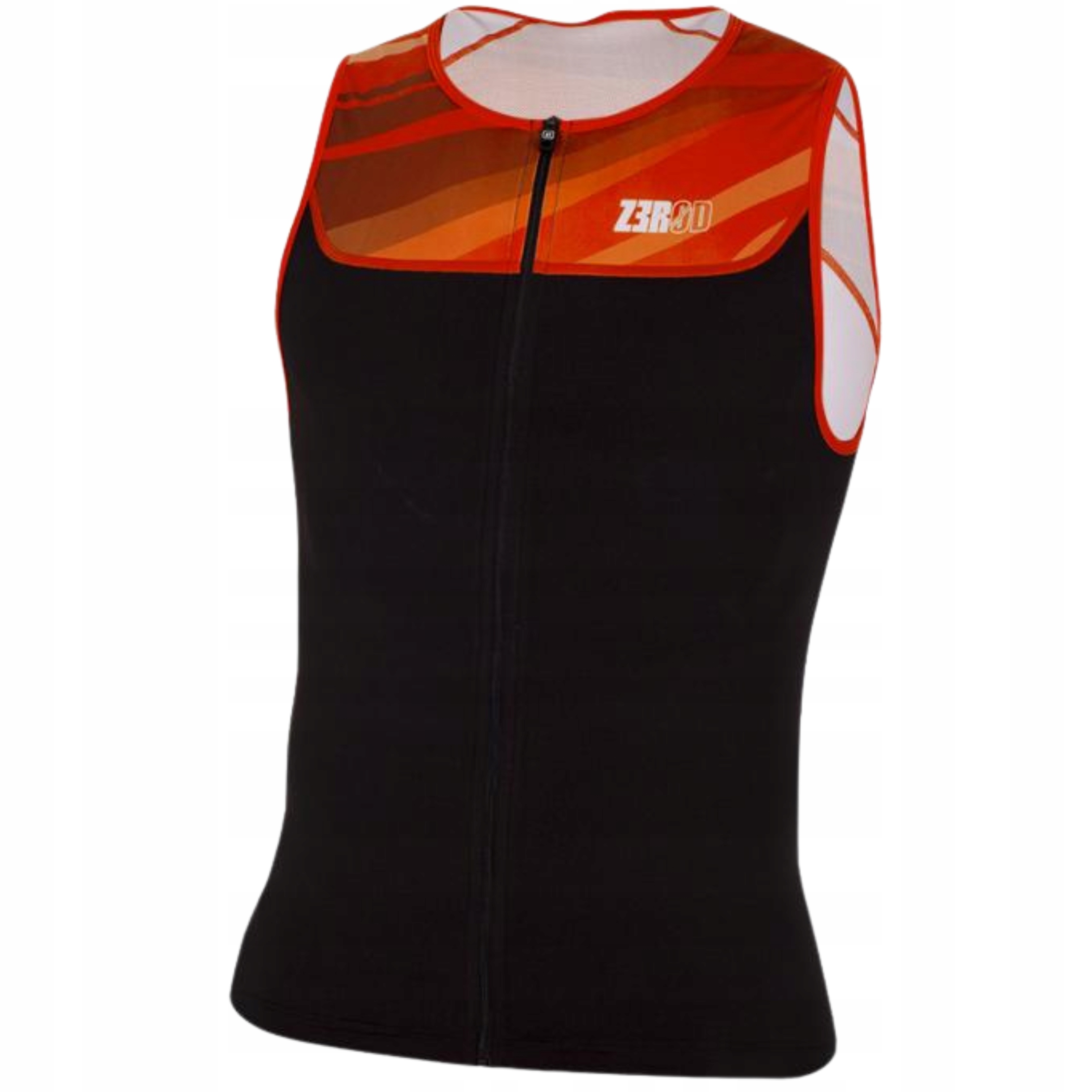 Koszulka Sportowa Rozpinana Męska Zerod Start Trisinglet Pomarańczowa S