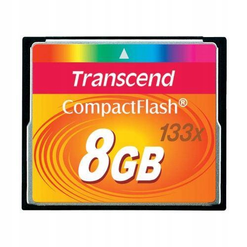 Karta pamięci CompactFlash Transcend CF 8 GB 133x