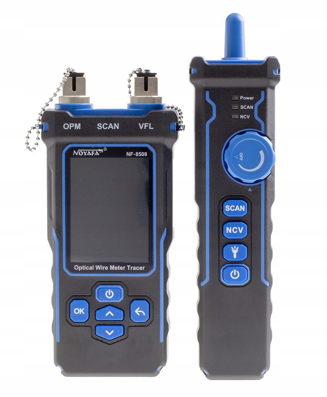 NOYAFA NF-8508 tester okablowania i miernik mocy optycznej LCD RJ45 RJ11