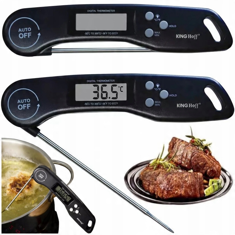 

Termometr Szpilkowy LCD Kuchenny Mięsa Wina 300°C