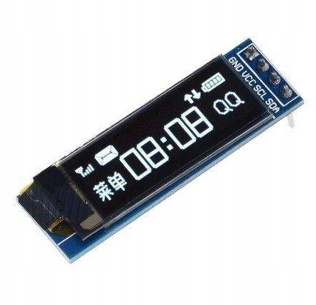 

Wyświetlacz Oled 0.91 cala 128x32 I2C biały