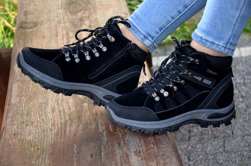 ŚNIEGOWCE BUTY ZIMOWE OCIEPLANE OUTDOOR SPORTOWE SHOES ORGINAŁ TRAPER TREXX Wzór dominujący bez wzoru