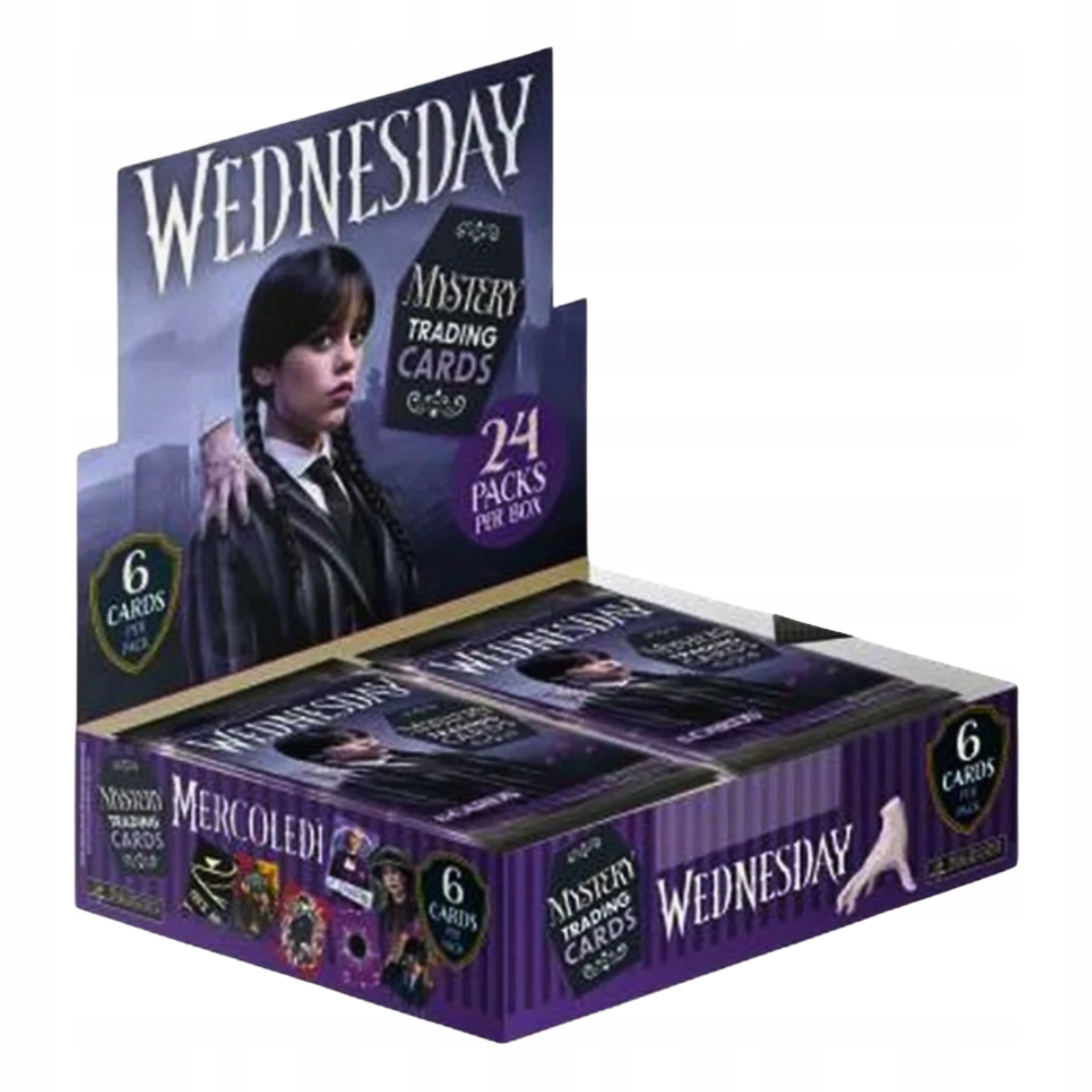 Box Saszetki 24 szt. Karty Wednesday 2025 Panini do Albumu