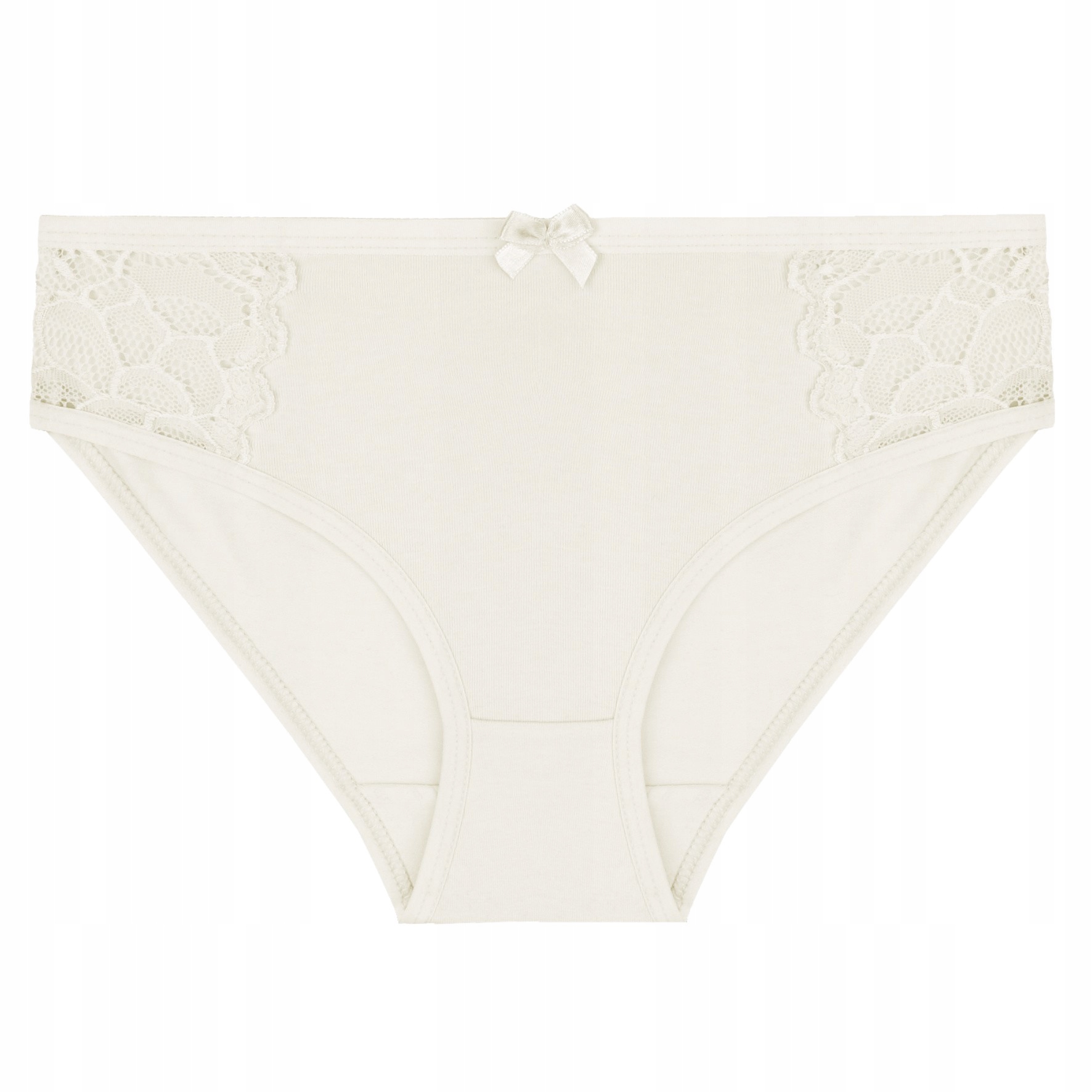 MAJTKI DAMSKIE BAWEŁNIANE Z KORONKĄ BEZ WZORU ELASTYCZNE MORAJ R.XXL 4-PAK Rozmiar XXL