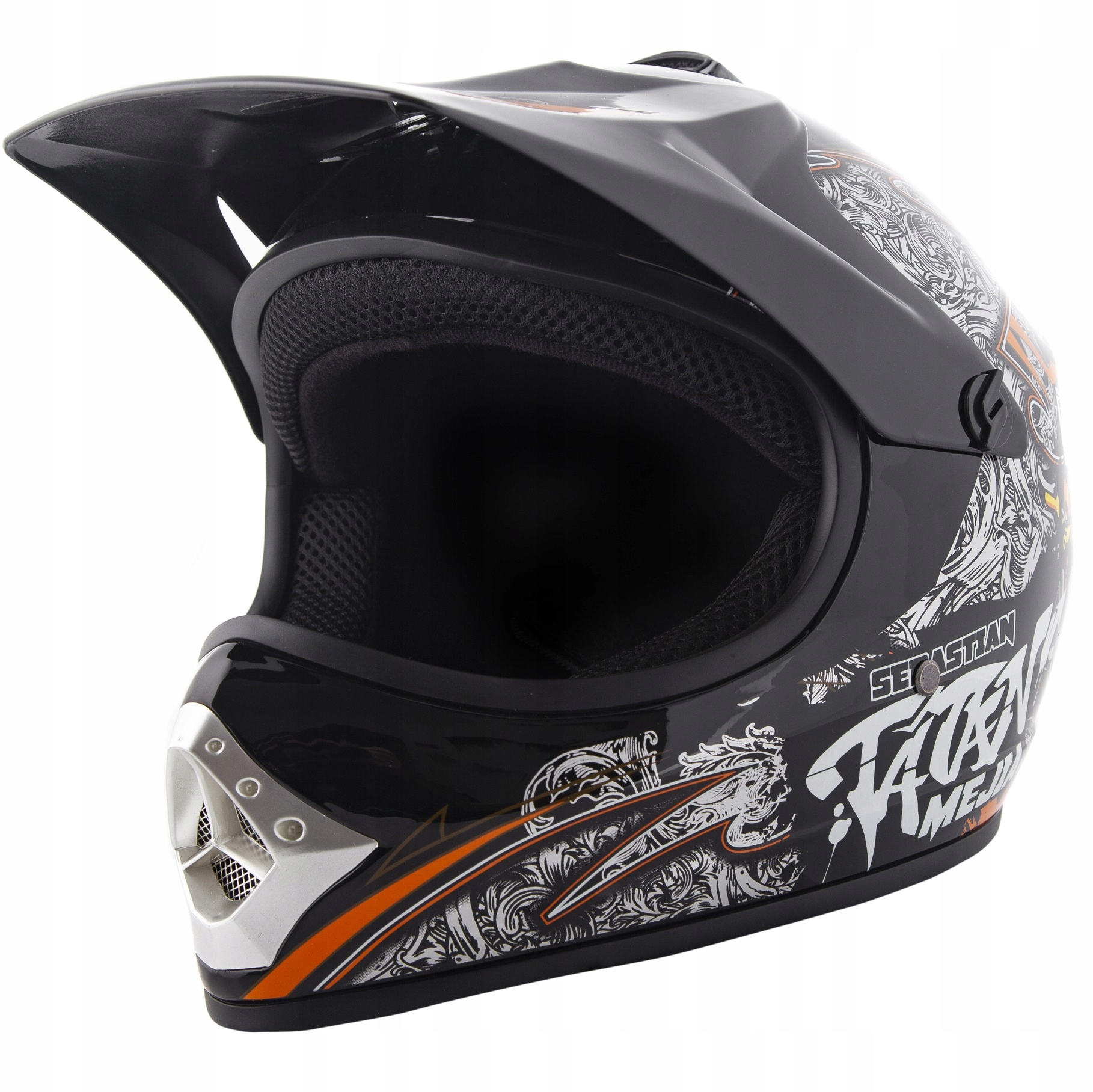KASK CROSS DZIECIĘCY ENDURO QUAD M+RĘKAWICE+GOGLE