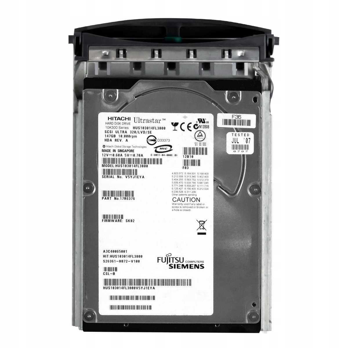 Fujitsu A3C40065001 147 Gb 10K Scsi HUS103014FL3800