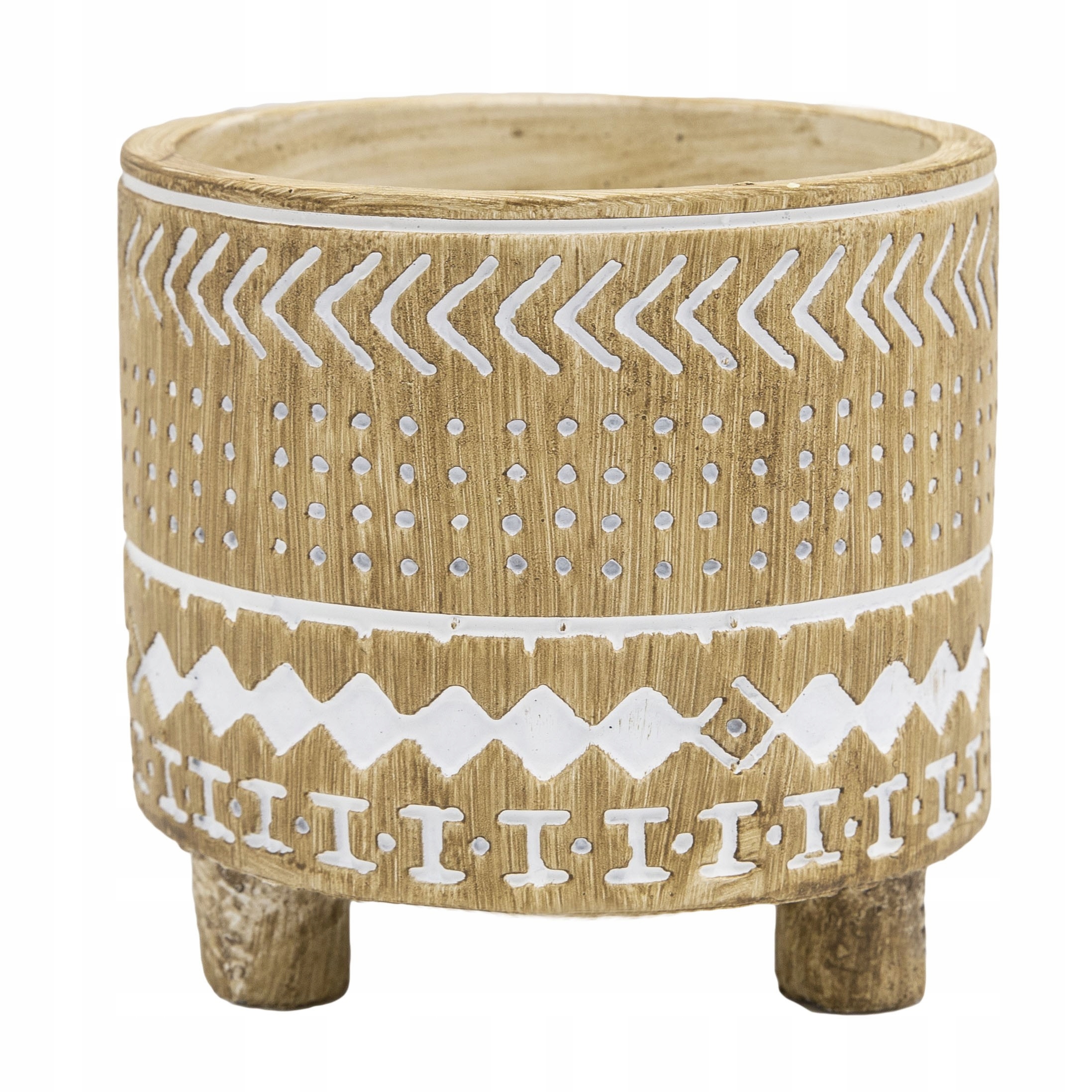 

Osłonka Ø 14 cm doniczka wzór Aztec na nóżkach