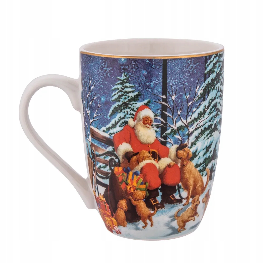 Kubek świąteczny z Mikołajem Altom Design Magiczna Wioska 320 ml Prezent EAN (GTIN) 5904252372456