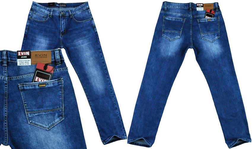 

Spodnie męskie dżinsowe jeans Evin VG1707 100/39 K