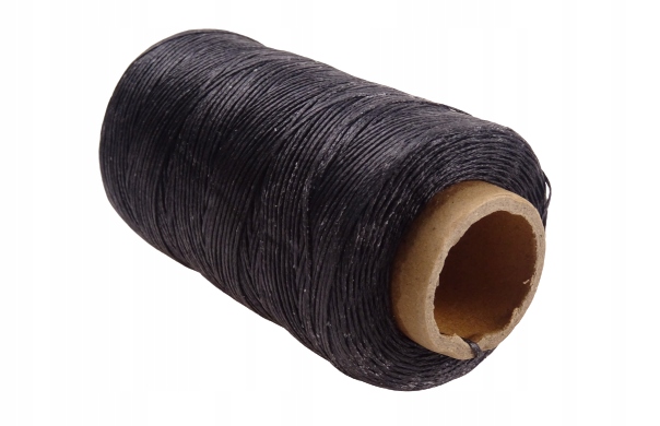 Nici woskowane do szycia skóry grube 250 m czarne