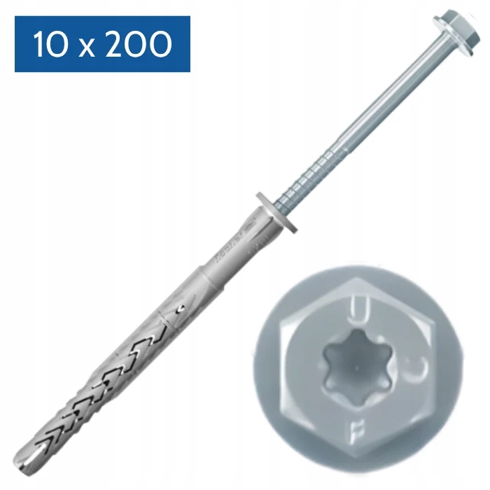 Fischer Sxrl 10x200 Fus rámový kolík Eta, betón a murivo, 50 ks