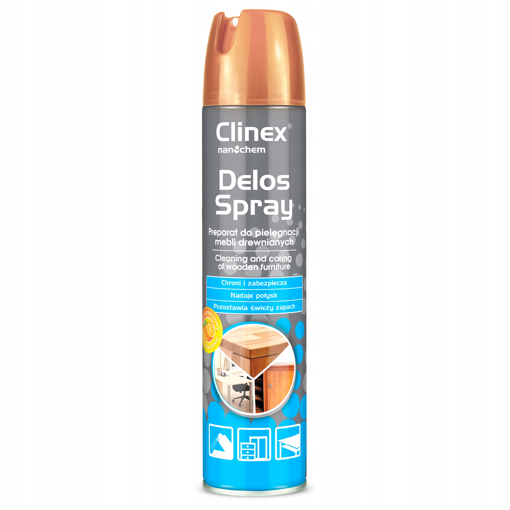 

Clinex Delos Spray - Pielęgnacja Mebli Drewnianych