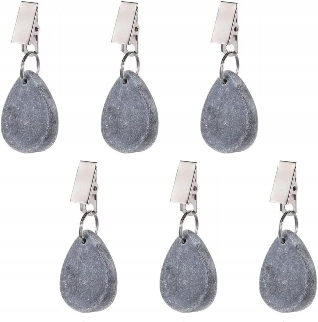 Závaží na ubrusy 6 ks – klipy se závažím, ozdobné úchytky