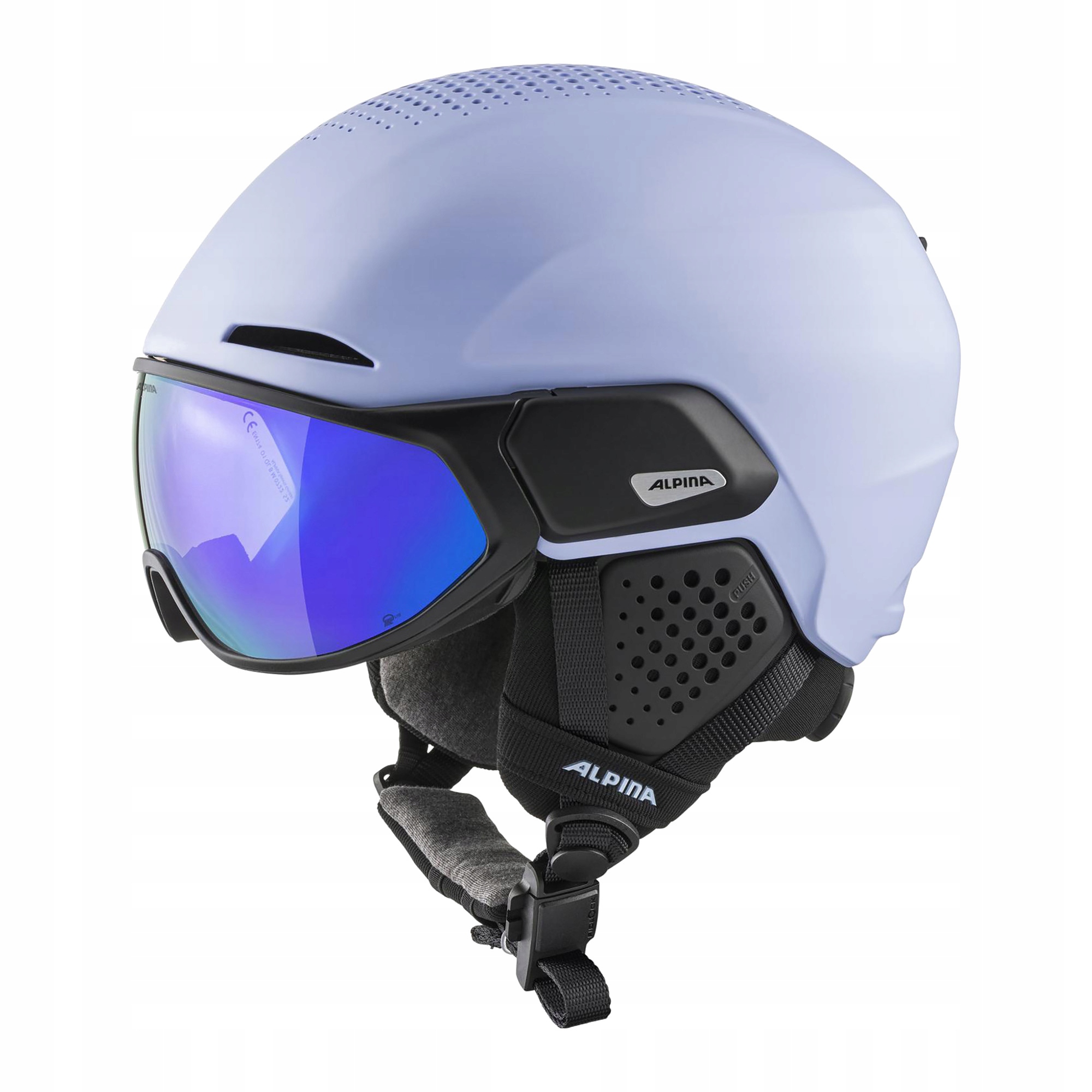 Kask narciarski Alpina Alto Q-Lite lilac/black matt 55-59 cm