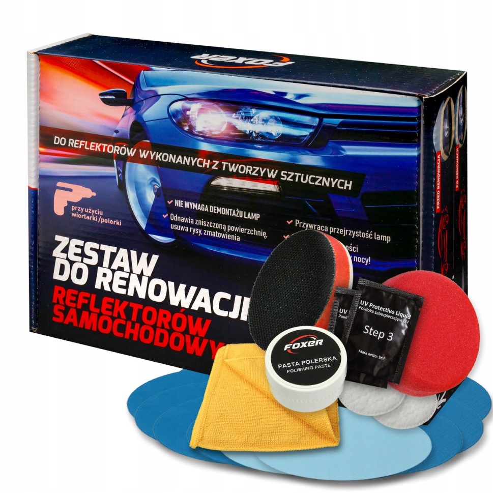 

Duży Zestaw Do Renowacji Regeneracji Reflektorów