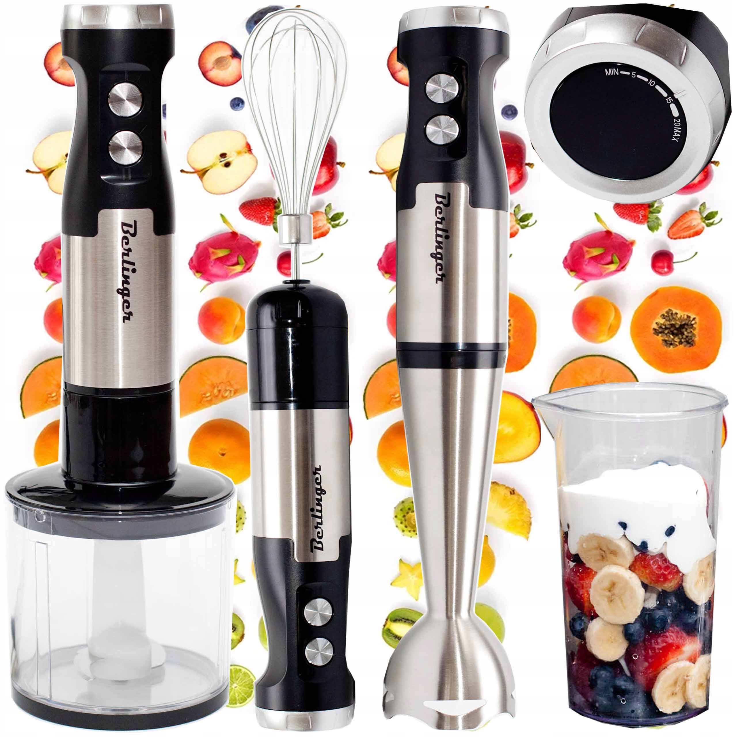 Ruční Mixér Max 1250 Robotický Mixér Kovový Berlinger Šlehací Metly Malakser