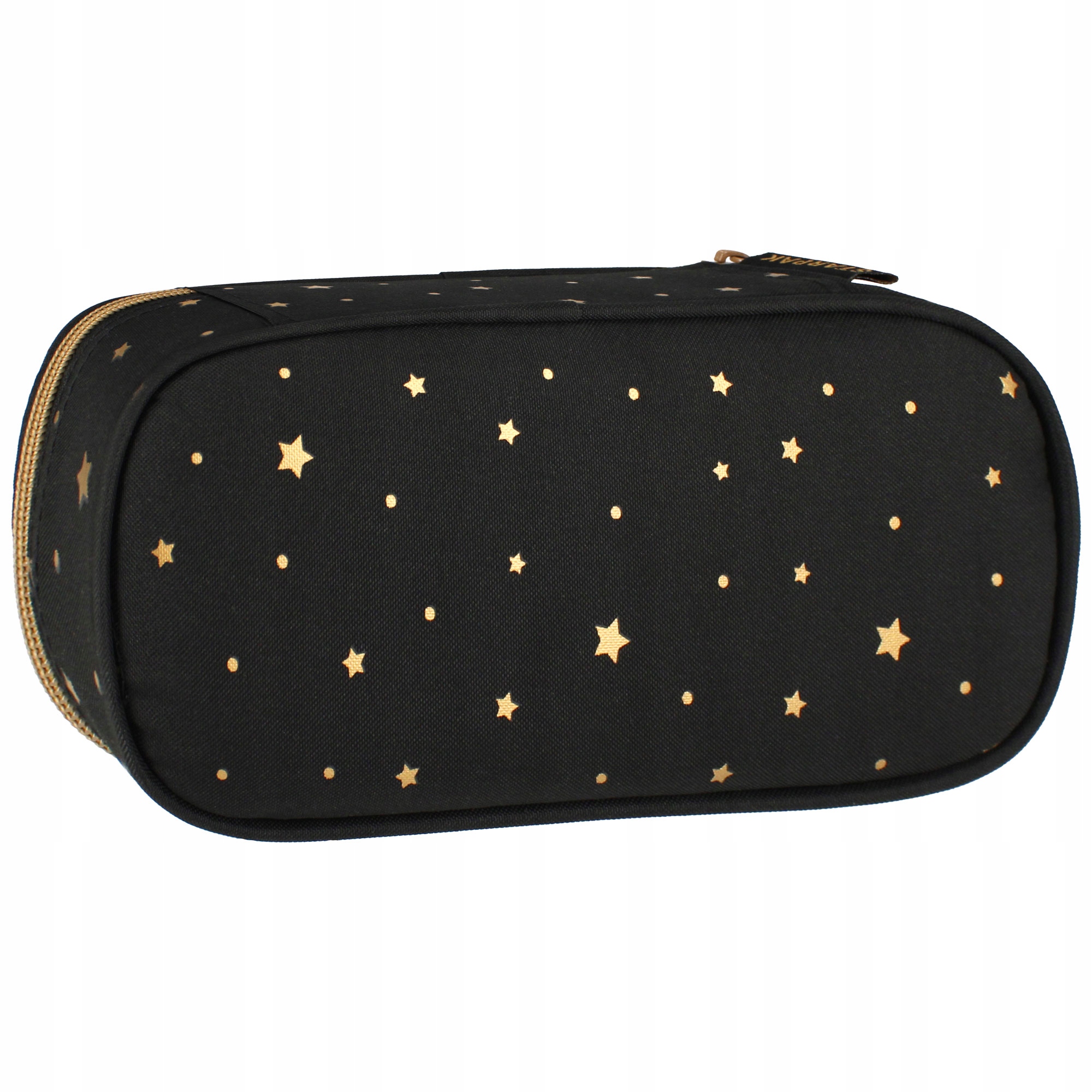 PIÓRNIK SASZETKA TUBA CZARNA USZTYWNIONA ZŁOTE KOTKI KOT DLA DZIEWCZYNKI Marka Starpak