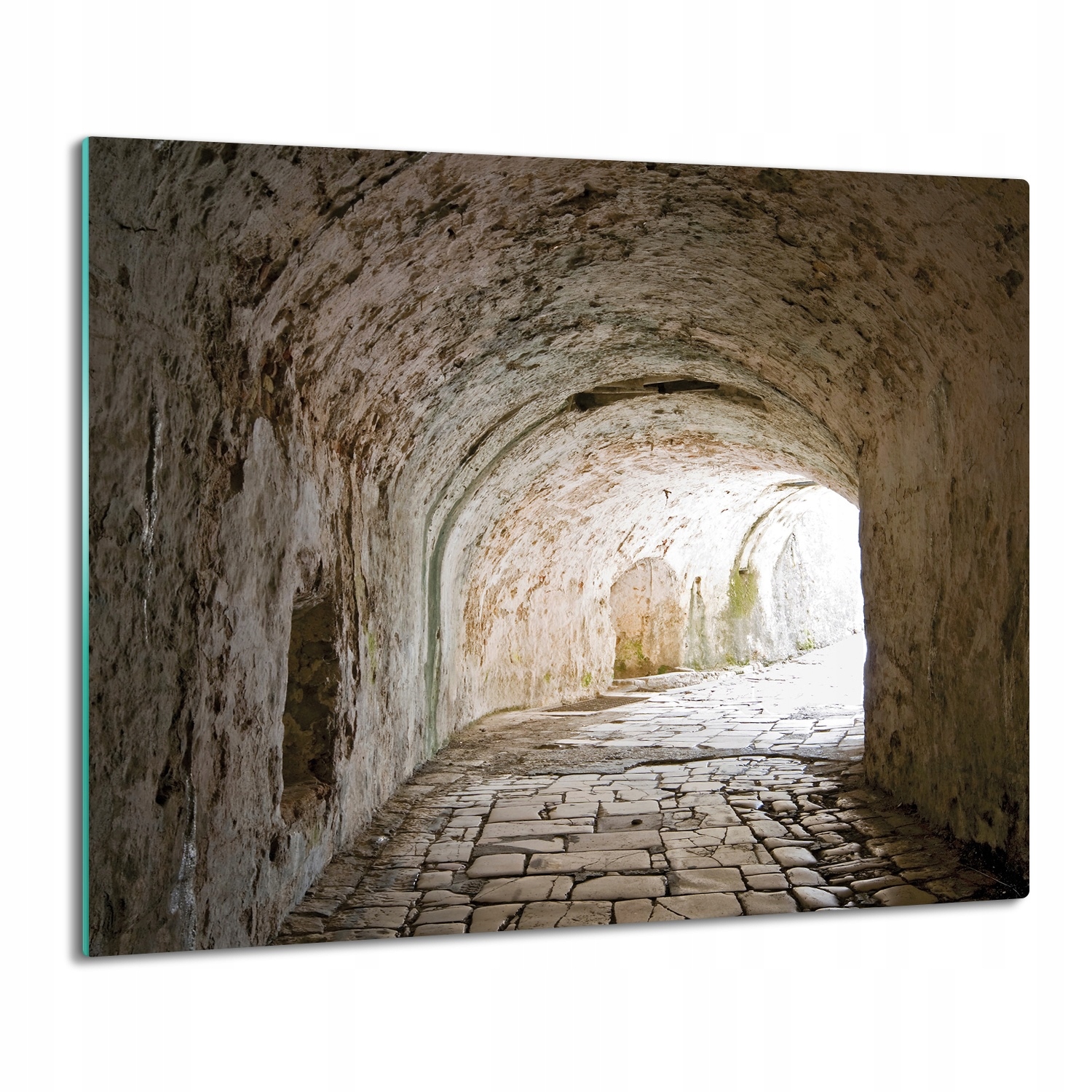 skleněný splashback tisk Tunel ostrov pevnost 60x52