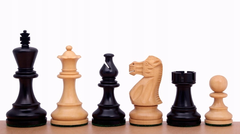 Šachové figurky American Classic 4 palce, vyřezávané, dřevěné, profesionální