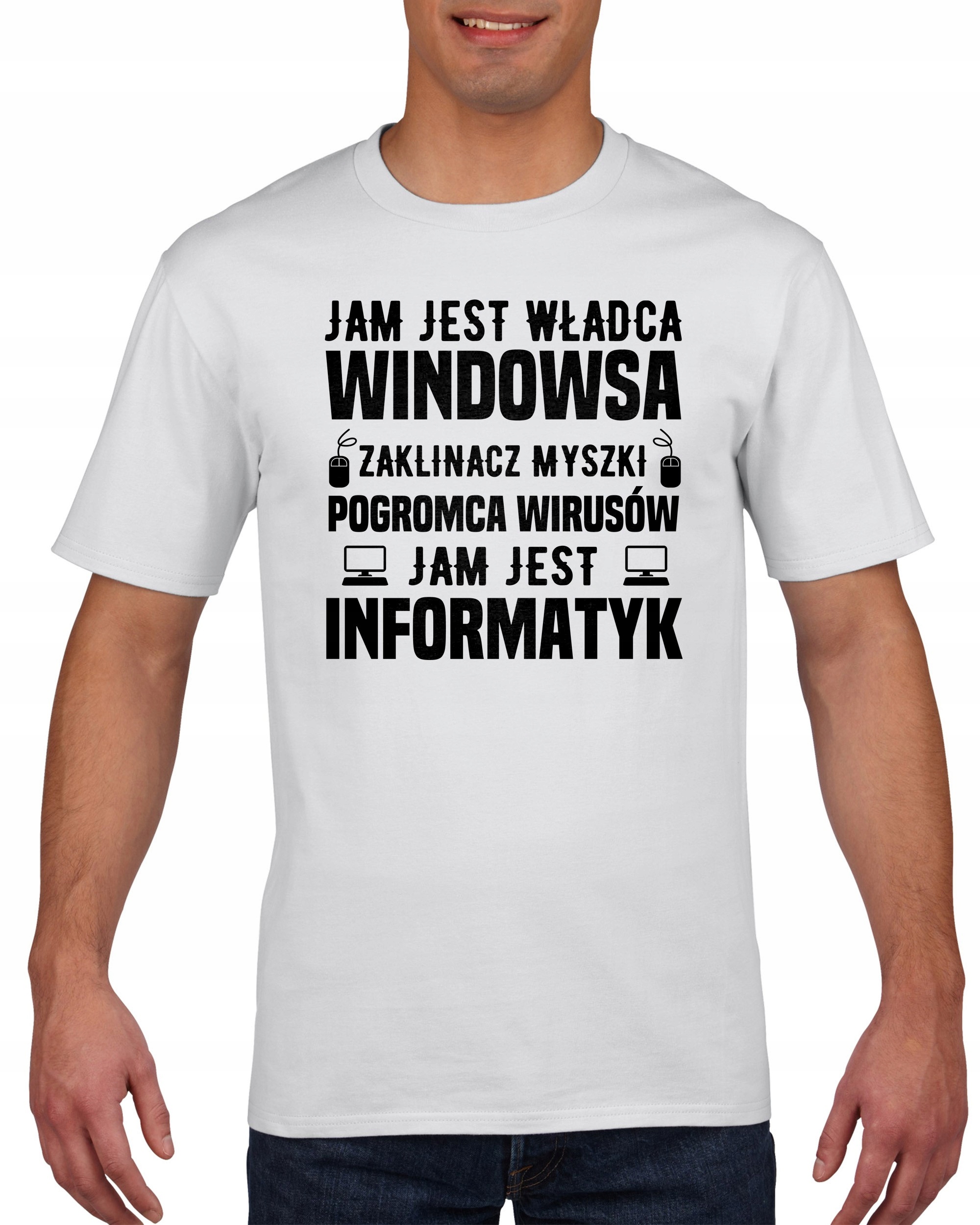

Koszulka męska Jam jest Informatyk L