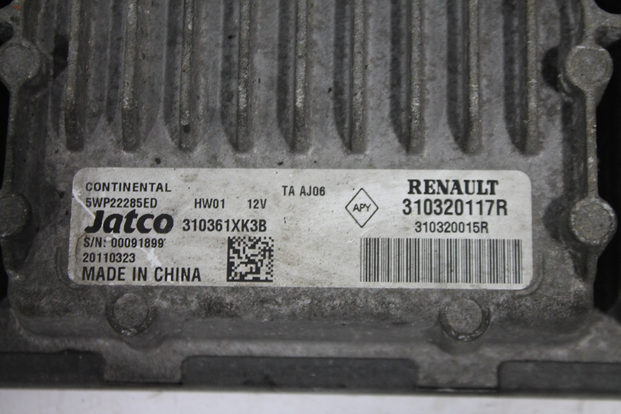 control unit gearboxes 310320117R LATITUDE 2.0 DCI 10