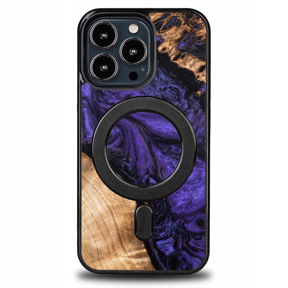 Pouzdro Bewood Unique pro iPhone 13 Pro fialový s MagSafe