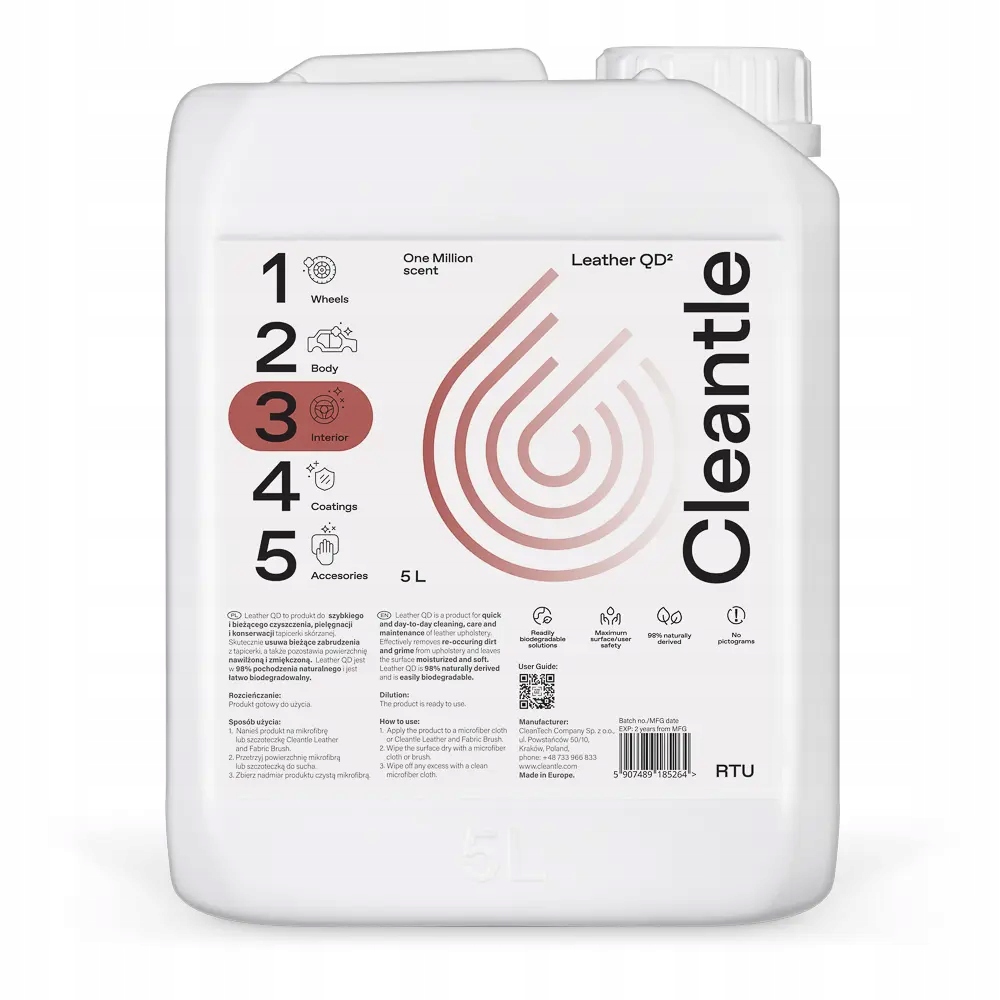 Cleantle koža Qd 5L