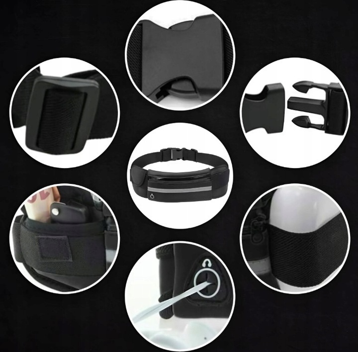 POMARAŃCZOWY PASEK DO BIEGANIA NERKA SASZETKA DO TELEFONU Marka bez marki