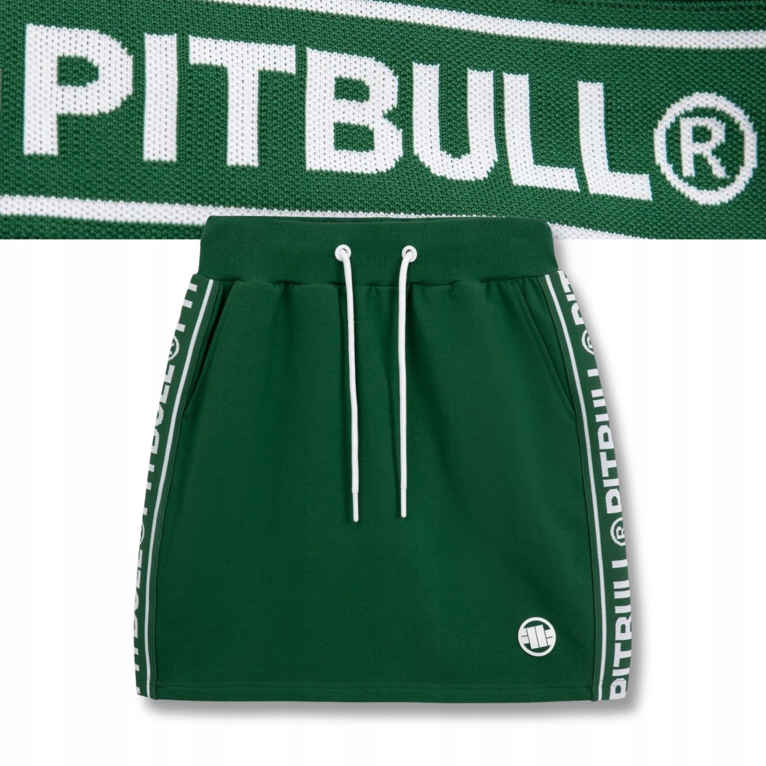 Dámská tepláková sukně Pitbull, krátká, přiléhavá, s lampasy, pro každodenní nošení