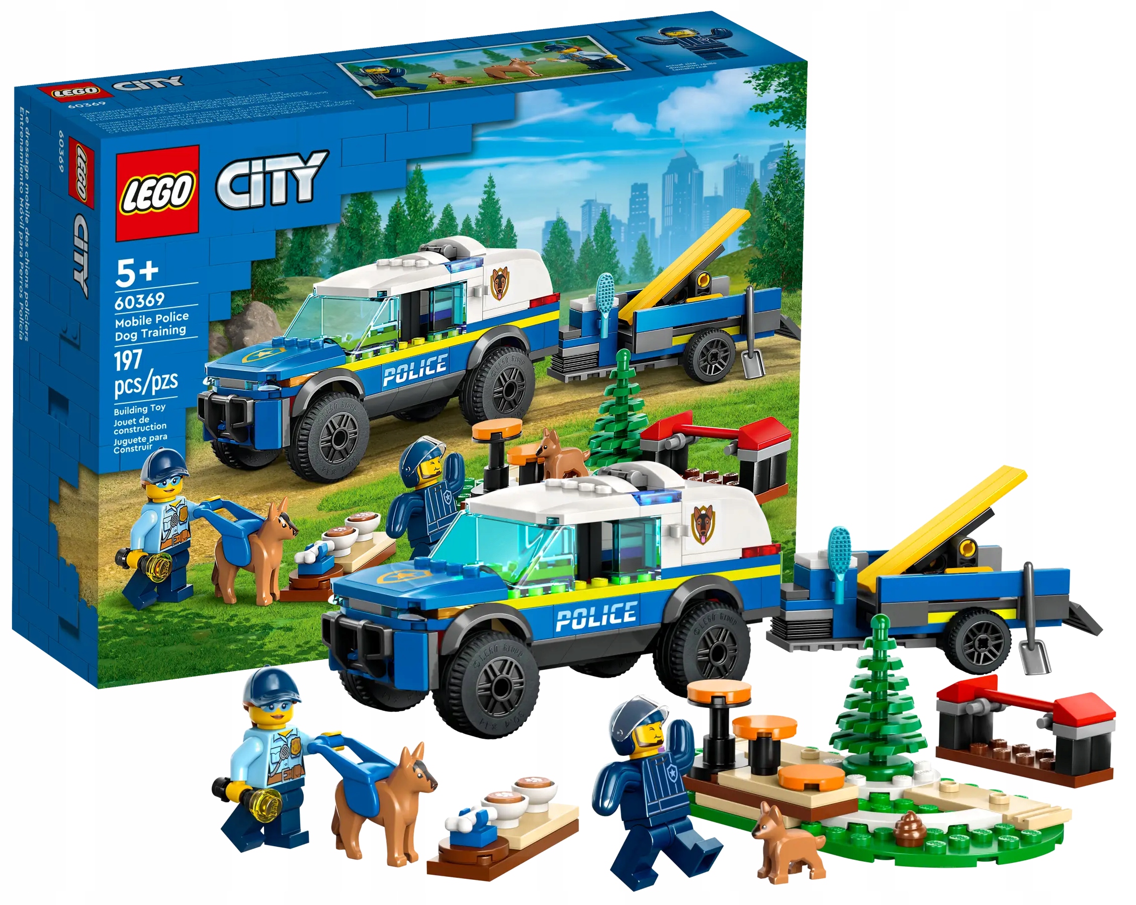 Lego City 60369 Výcvik Policejních Psů V Terénu, Stavebnice