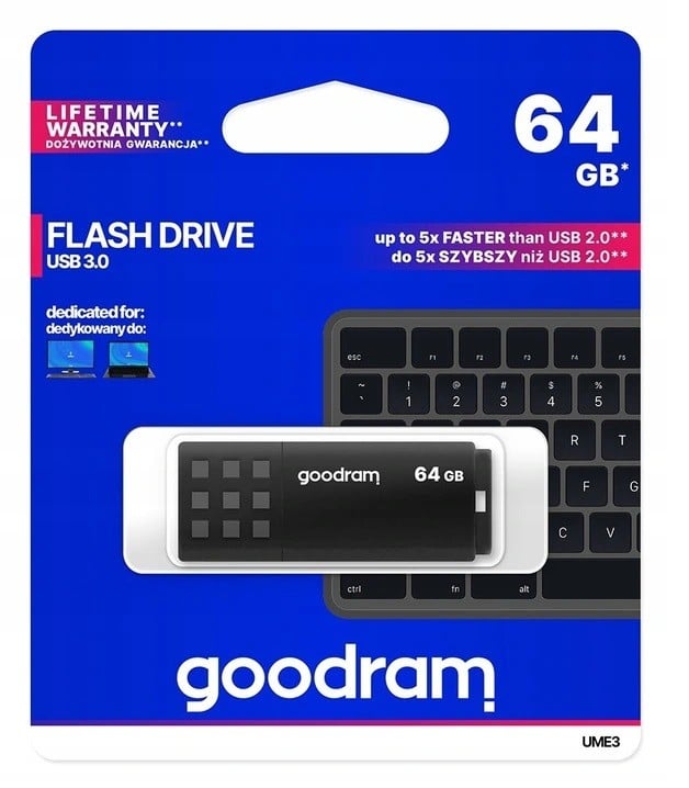 Pendrive Goodram 64 Gb Usb 3.0 UME3 fekete