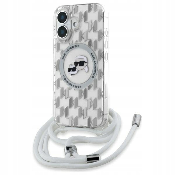 Pouzdro pro iPhone 16 Karl Lagerfeld MagSafe Průhledné