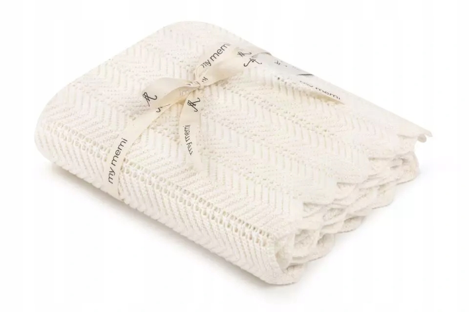 

My Memi Bambusowy kocyk cream 80x100 feather