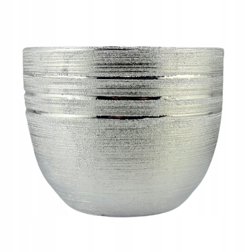 

Doniczka/osłonka Ceramiczna Srebrna
