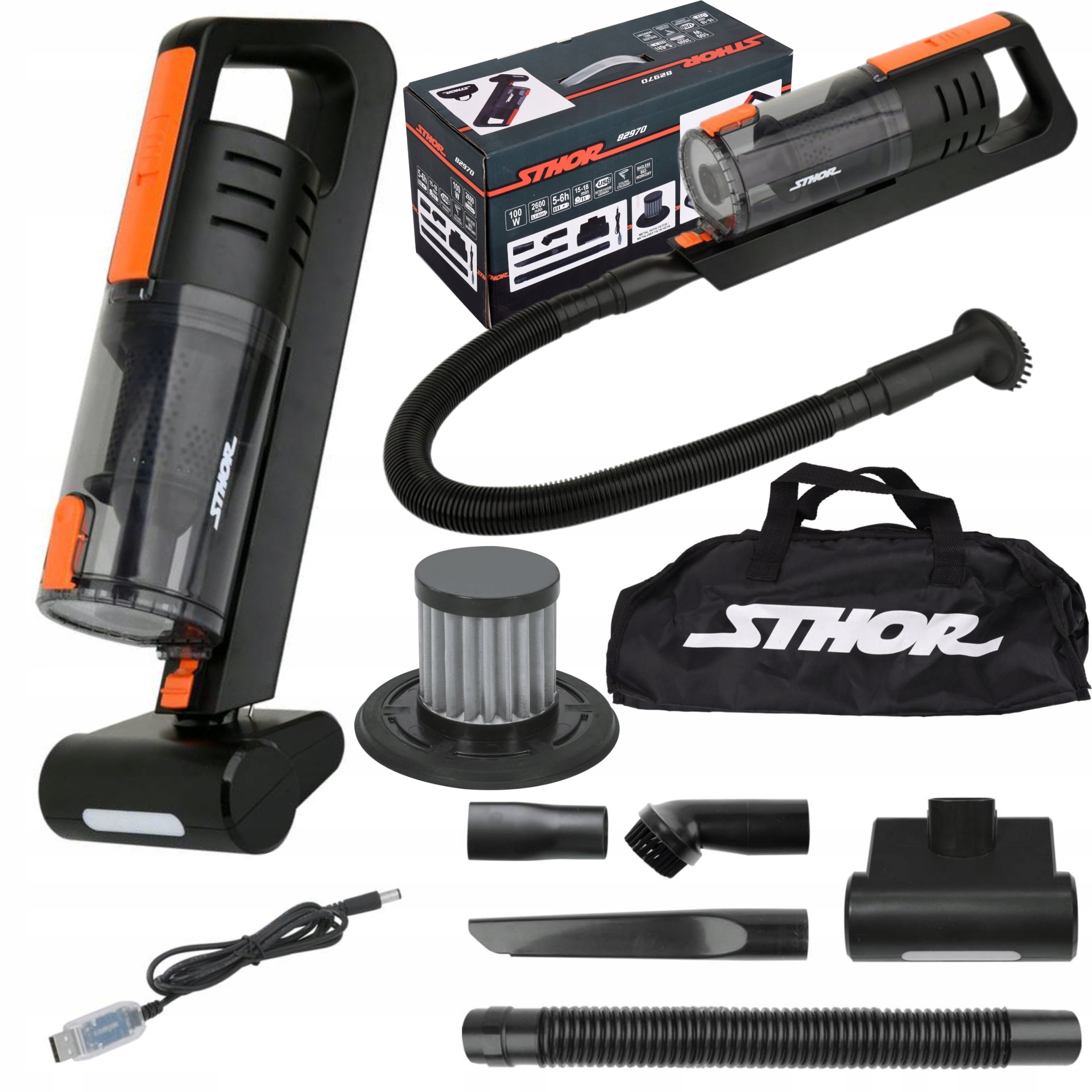 

Odkurzacz Samochodowy Bezprzewodowy Mocny 5,5kPa