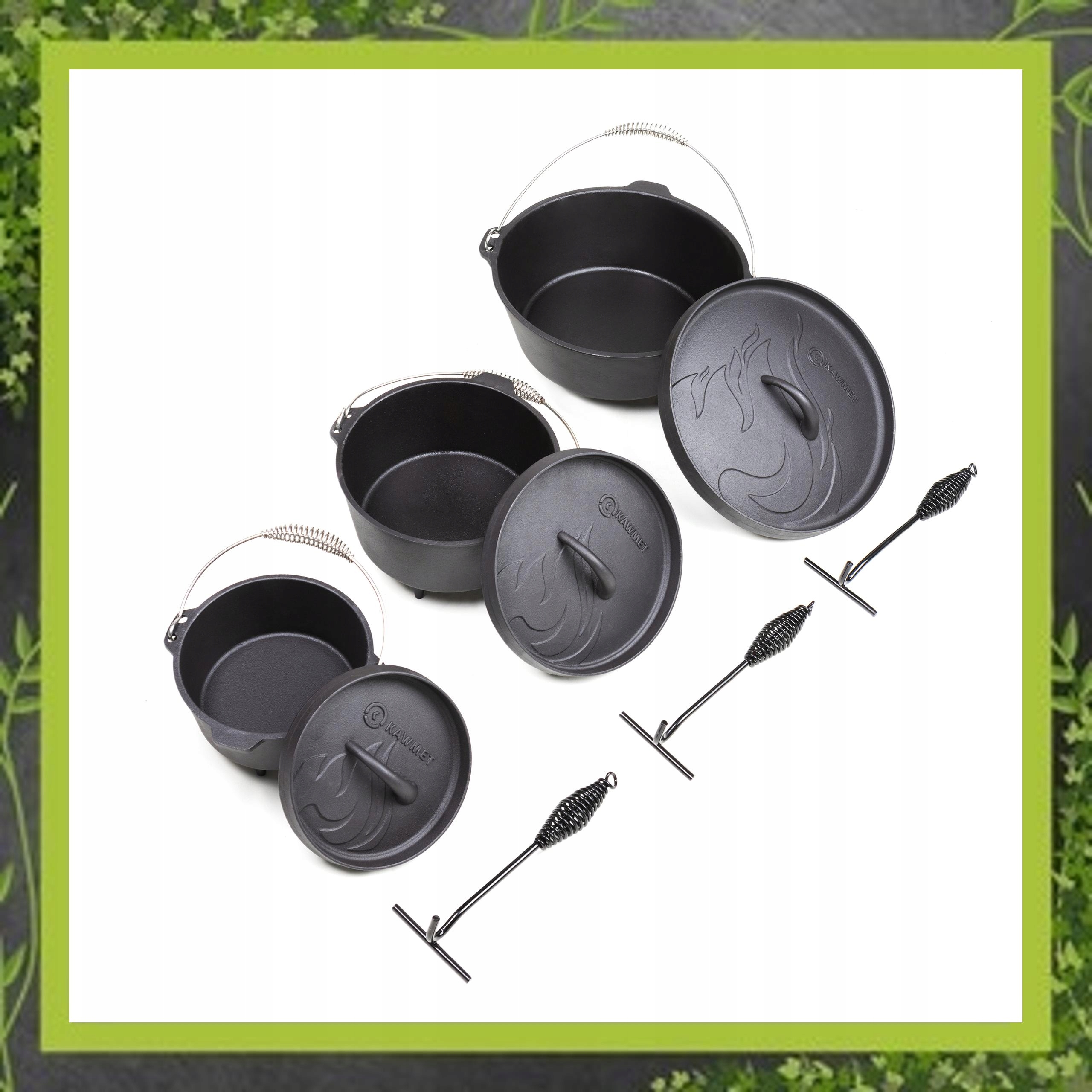 Kociołek Żeliwny na ognisko węgierski garnek węgierski pieczonki 3 L Producent Kawmet