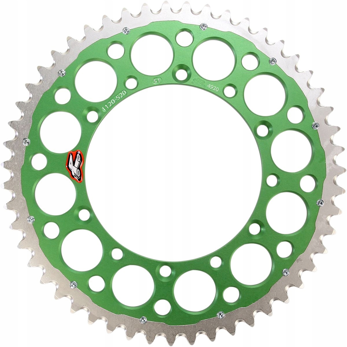 Ozubené Koleso Zadné Renthal 520 51Z Green Twinring Kawasaki Kdx Klx Kx Suzuki Rm-z