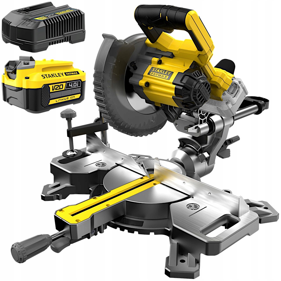 Pilarka ukosowa ukośnica 18V 190mm Stanley SFMCS701M1 Aku 4.0Ah Ładowarka