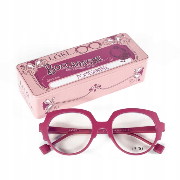 +3.0 Plusy Loki Italy Okulary do komputera Blue Block okulary do czytania