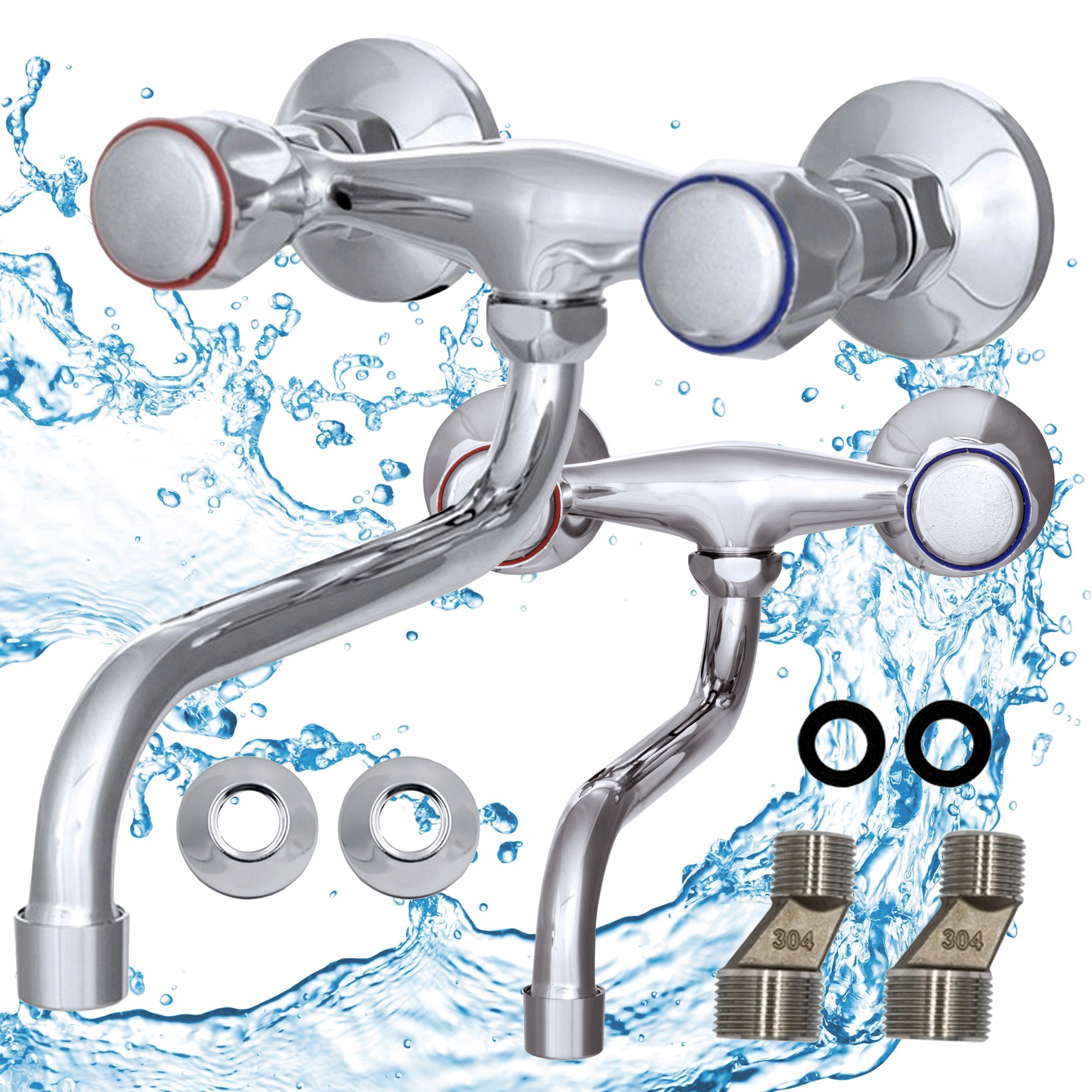 Baterie Umyvadlová Baterie Clasic S Do Koupelny Kuchyňská Kohoutky Perlátor Chrom