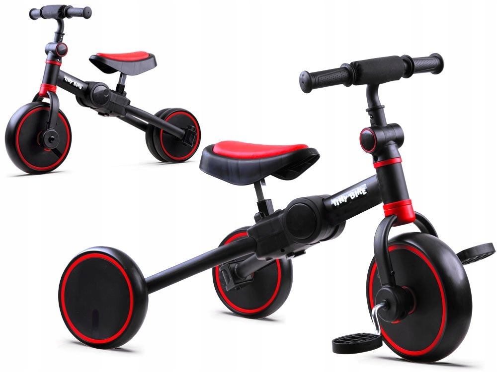 Rowerek trójkołowy 3w1 biegowy i jeździk Tiny Bike SP0663